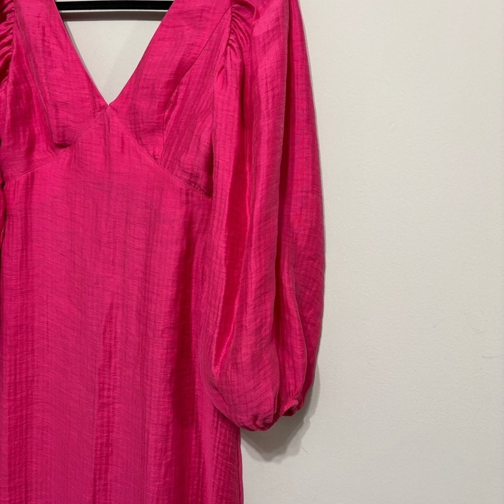 Women's Pink Zendaya Balloon
Sleeve Midaxi Dress - Picture 5 of 9
